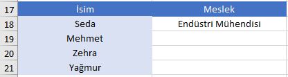 Excelde düşeyara formülü örnek kullanımı
